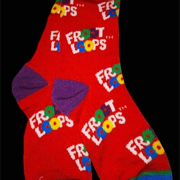New Kids Froot Loops Socks Size 7-10 - Picture 1 of 3